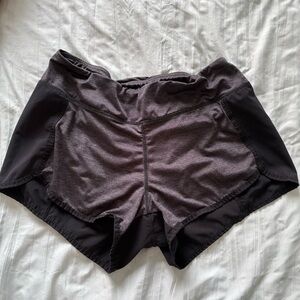 Women's Black Performance Layered Running Shorts